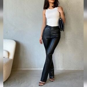 Playboy | Vintage Straight Leg Leather Pants